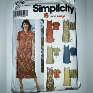 Simplicity Women's dress and jacket pattern.